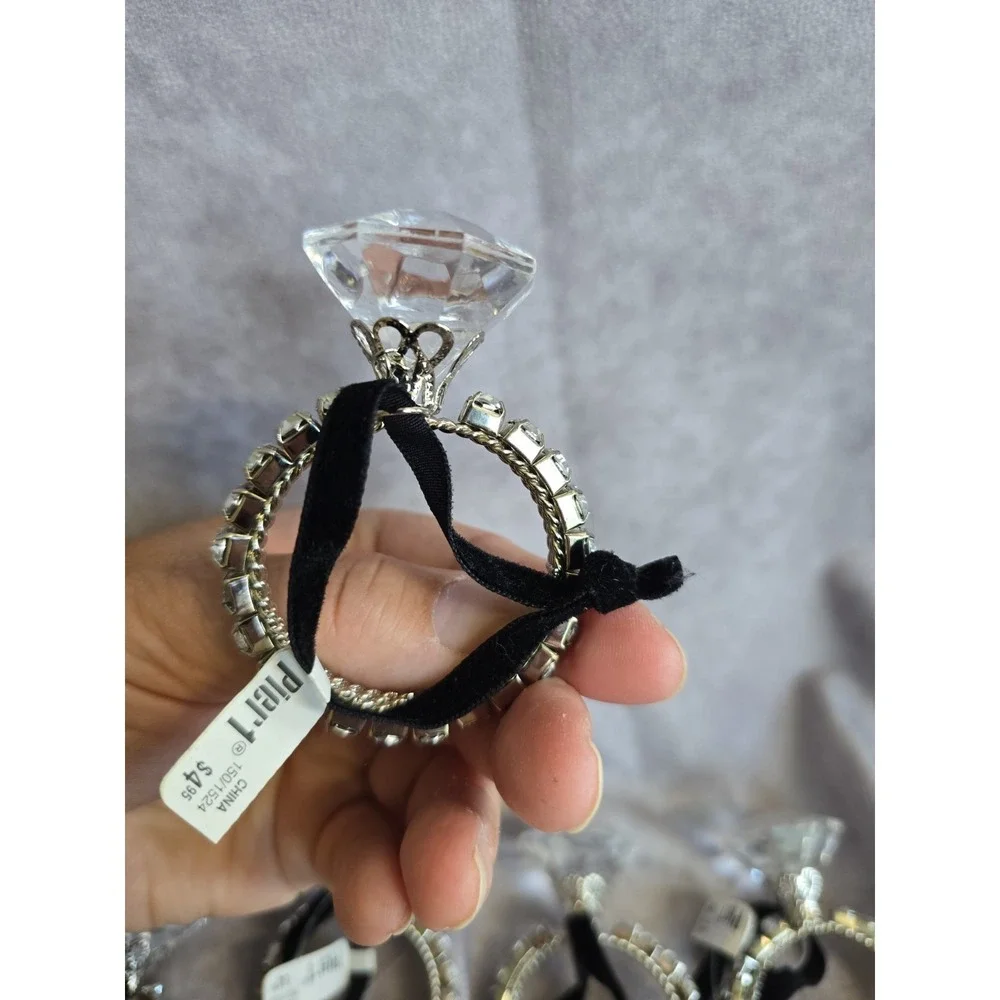 6 Pier 1 Engagement Ring Style Christmas Ornament Diamond Like Design Flaws